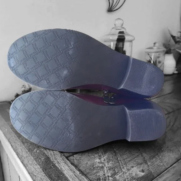 FINAL SALE  Vionic Millie Wine Boots Size 8, Leather Zip Up, Leather Upper - Picture 5 of 6